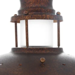 Lindby Deckenleuchte Louisanne, braun, Metall, Ø 35cm