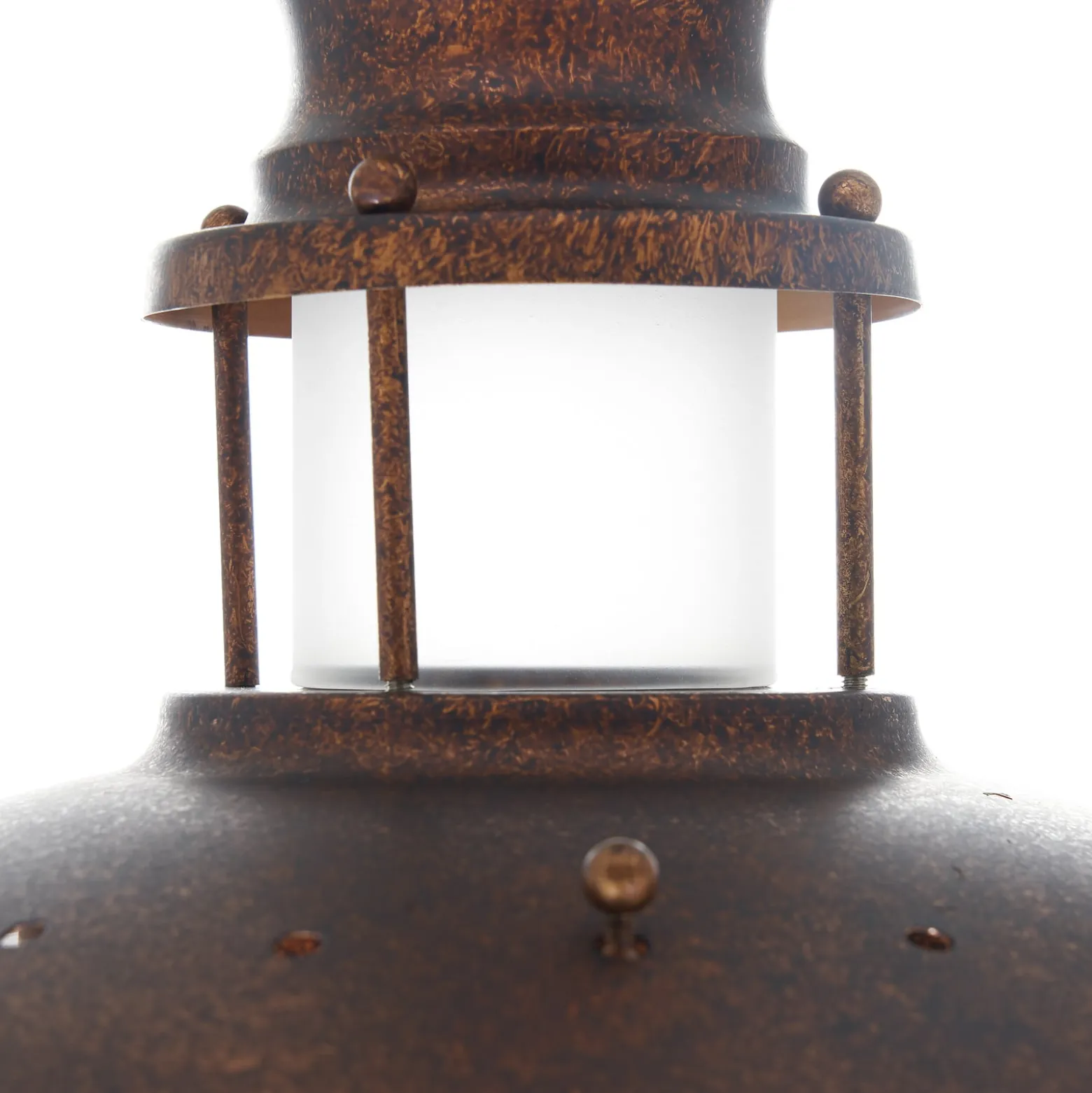 Lindby Deckenleuchte Louisanne, braun, Metall, Ø 35cm