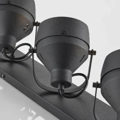 Lindby Deckenstrahler Henega, 52 cm, schwarz, 3-flammig