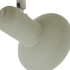 Lindby Deckenstrahler Huby, 3-flammig, creme/hellgrün, Eisen