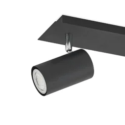 Lindby Deckenstrahler Joffrey, 70 cm, schwarz, 4-flg., GU10