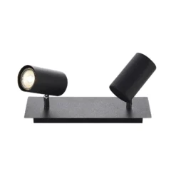 Lindby Deckenstrahler Joffrey, 31 cm, 2-flg., schwarz, GU10