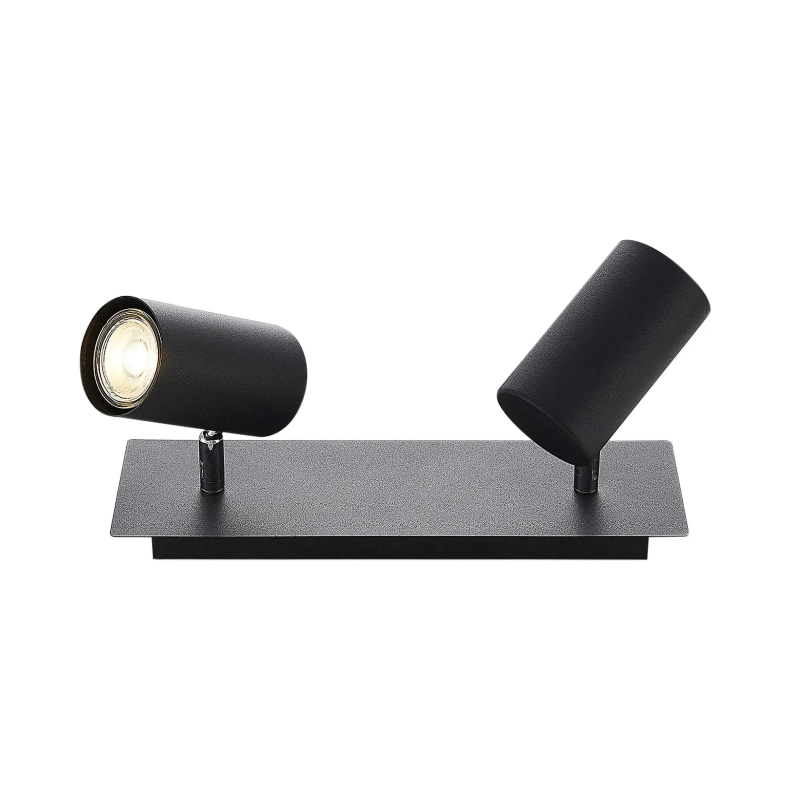 Lindby Deckenstrahler Joffrey, 31 cm, 2-flg., schwarz, GU10