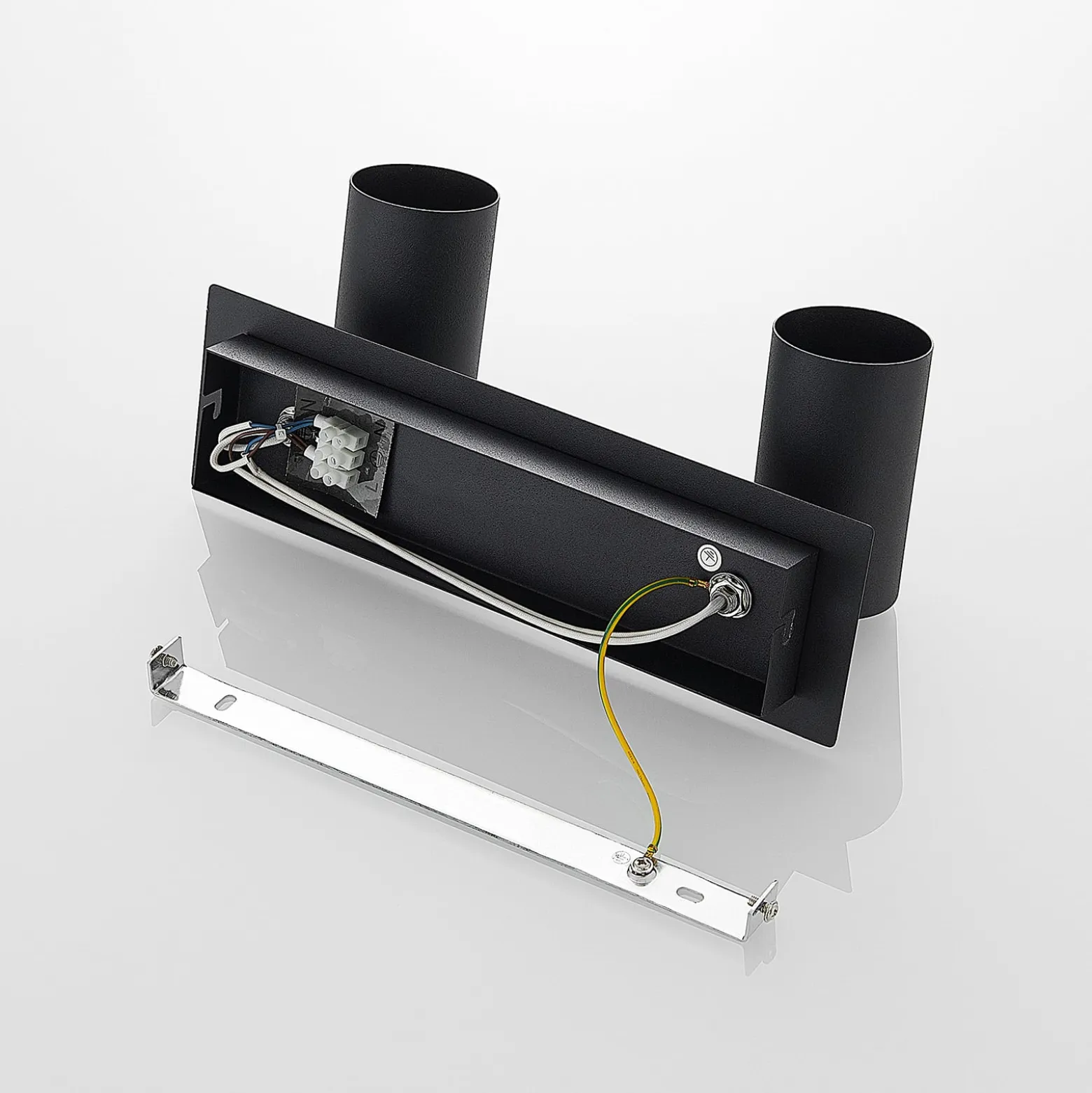 Lindby Deckenstrahler Joffrey, 31 cm, 2-flg., schwarz, GU10