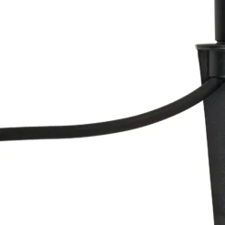 Lindby Erdspießleuchte Sorvete, schwarz, Metall, Höhe 62cm