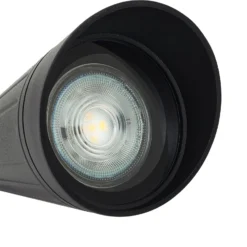 Lindby Erdspießleuchte Sorvete, schwarz, Metall, Höhe 62cm