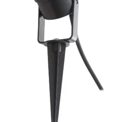 Lindby Erdspießleuchte Thorgal, Ø 9,8 cm, schwarz, 3er-Set