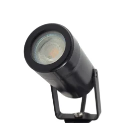 Lindby Erdspießleuchte Thorgal, Ø 6 cm, schwarz, 3er-Set