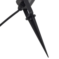 Lindby Erdspießleuchte Thorgal, Ø 6 cm, schwarz, 3er-Set
