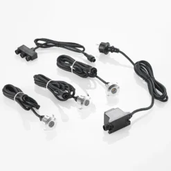 Lindby Gracelle LED-Bodeneinbaulampe, 3 Stück rund