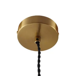 Lindby Hängeleuchte Annira, Ø 29 cm, Keramik, weiß/messing