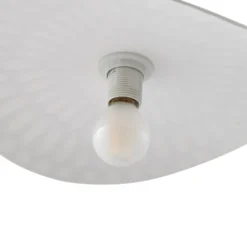 Lindby Hängeleuchte Annira, Ø 29 cm, Keramik, weiß/messing