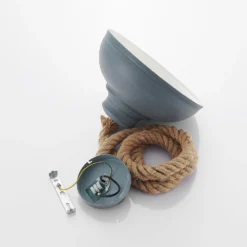 Lindby Hängeleuchte Chaby, Ø 29 cm, einflammig, Metall, Seil
