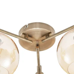 Lindby Jemissa Deckenlampe, 3-flammig, amber