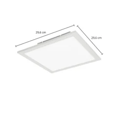 Lindby Kenma LED-Panel, CCT, 29,6 cm x 29,6 cm