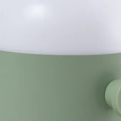 Lindby LED-Akku-Außentischleuchte Isaline, grün, dimmbar