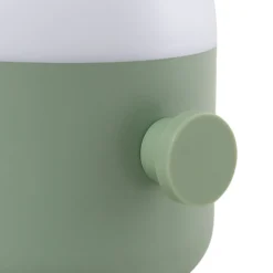 Lindby LED-Akku-Außentischleuchte Isaline, grün, dimmbar