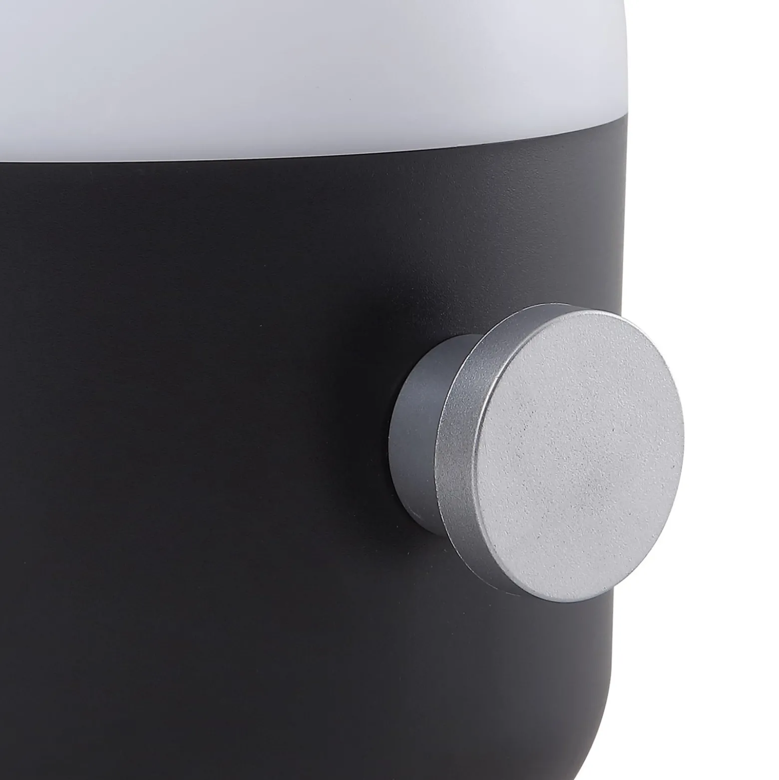 Lindby LED-Akku-Außentischleuchte Isaline, schwarz, dimmbar