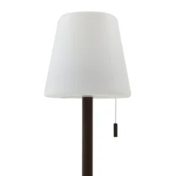 Lindby LED-Akkulampe Azalea, weiß/braun, 45 cm, CCT, IP44