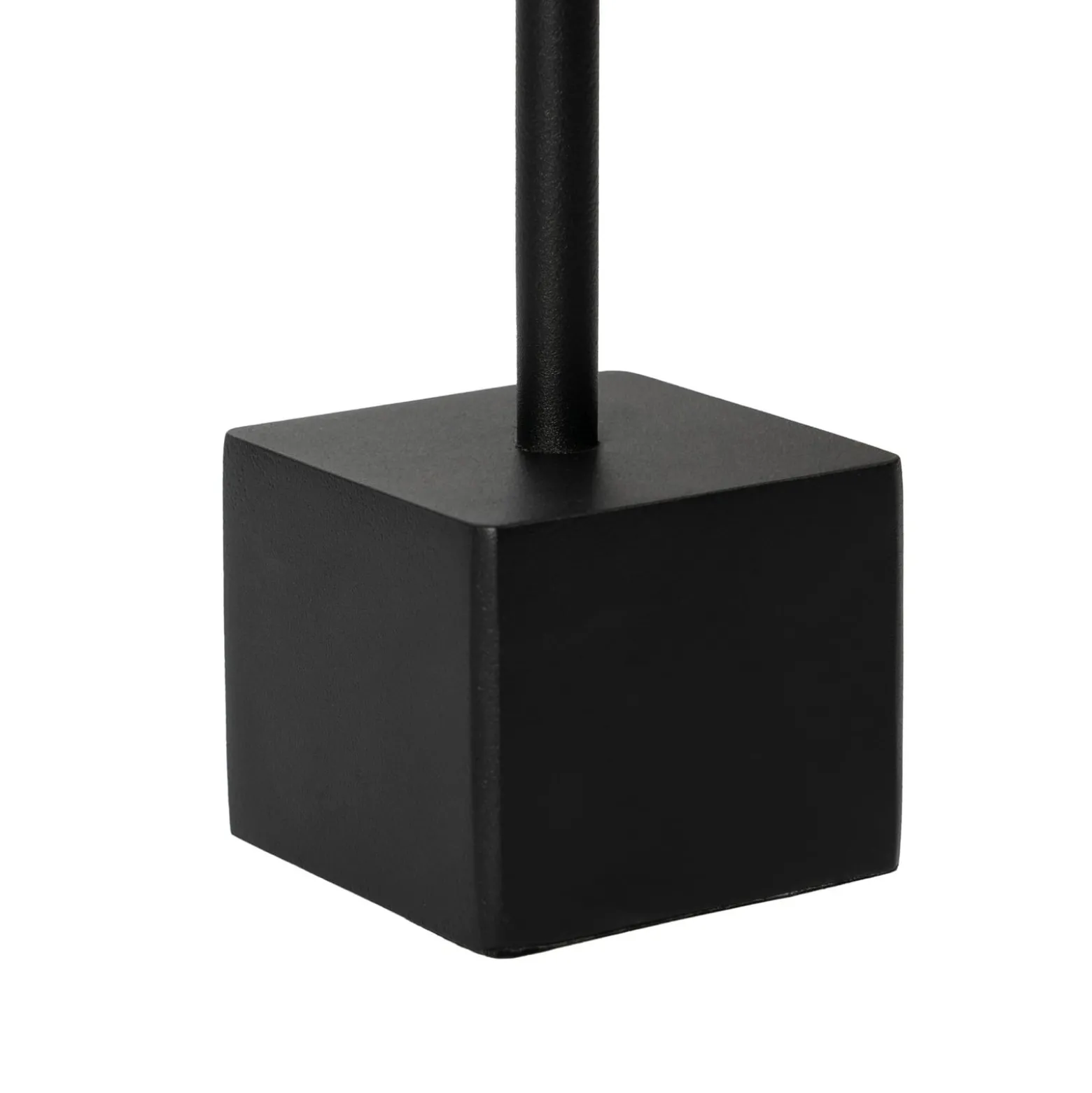 Lindby LED-Akkutischleuchte Janea CUBE, schwarz, Metall