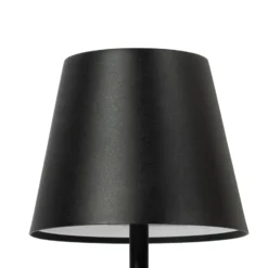Lindby LED-Akkutischleuchte Janea CUBE, schwarz, Metall