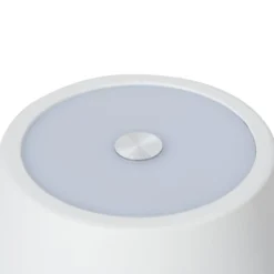 Lindby LED-Akkutischleuchte Janea CROSS, weiß, Metall