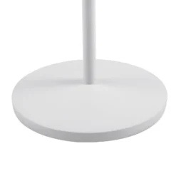 Lindby LED-Akku-Tischleuchte Esali, weiß, Rillen, 29cm
