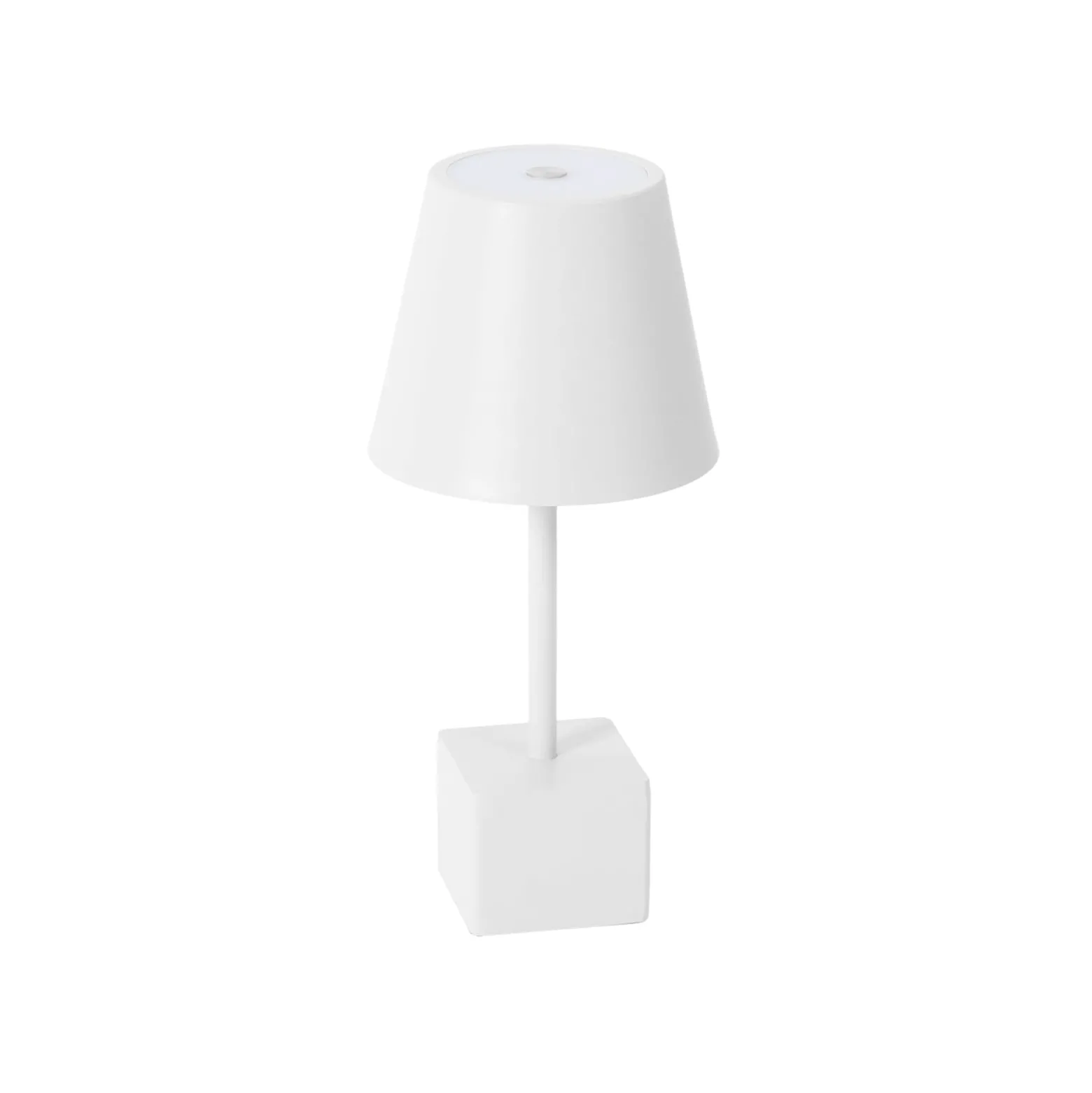 Lindby LED-Akkutischleuchte Janea CUBE, weiß, Metall