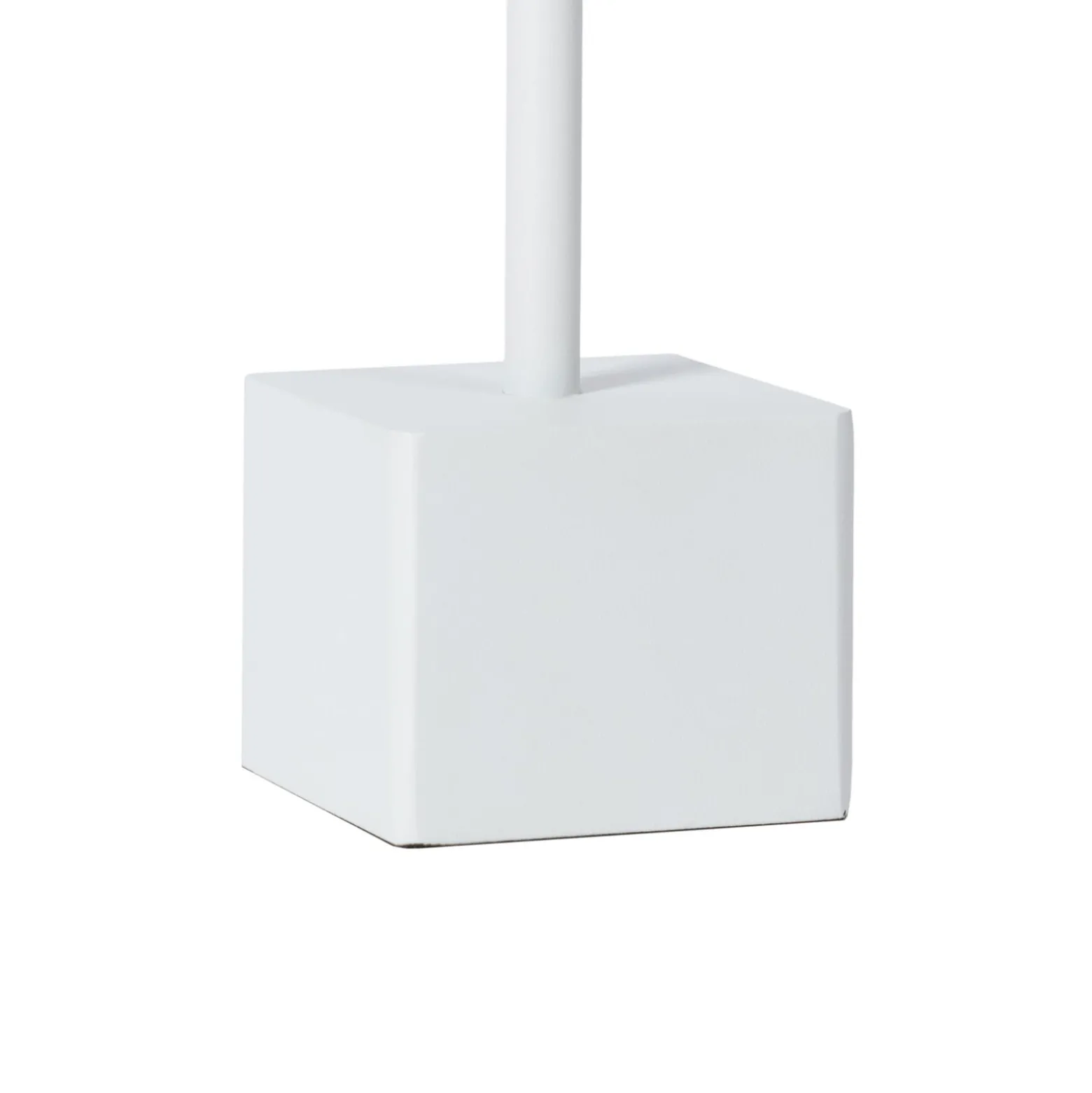 Lindby LED-Akkutischleuchte Janea CUBE, weiß, Metall
