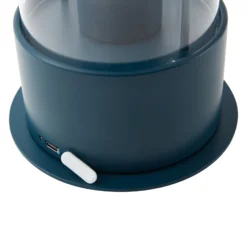 Lindby LED-Akkutischleuchte Yvette, blau, IP44, Touchdimmer