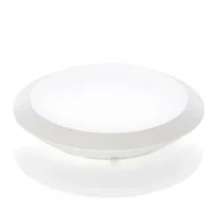 Lindby LED-Außendeckenlampe Naira, weiß, Sensor, 30 cm, IP65