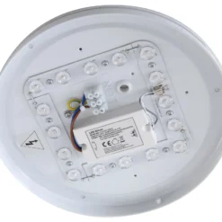 Lindby LED-Außendeckenleuchte Kirkola, 4000 K, Ø 26 cm, weiß