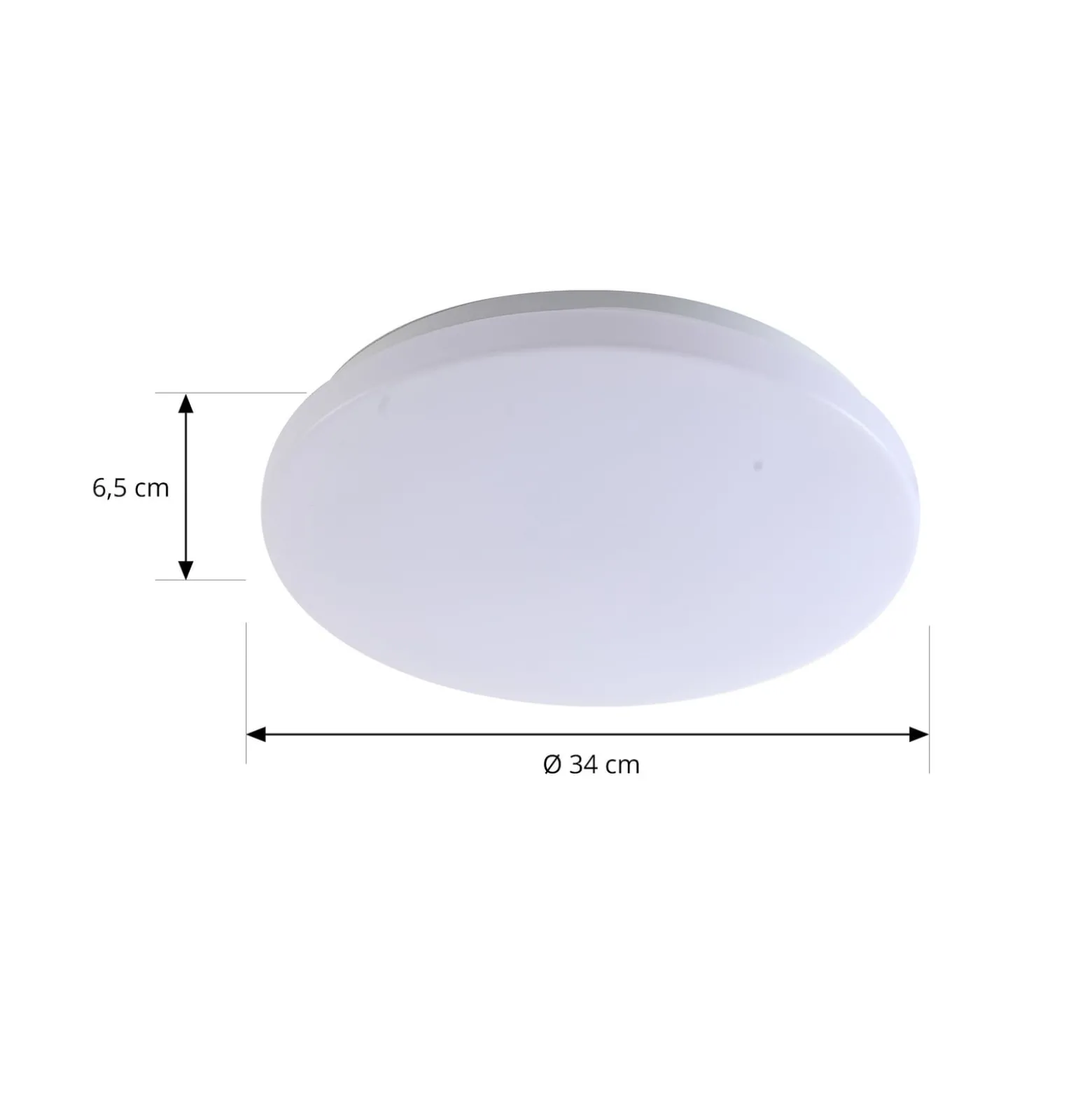 Lindby LED-Außendeckenleuchte Kirkola, 4000 K, Ø 34 cm, weiß