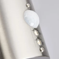 Lindby LED-Außenwandleuchte Lanea, 22 cm, Edelstahl, Sensor