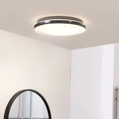 Lindby LED-Deckenlampe Comora, Ø 35 cm, weiß, IP44, 3000K
