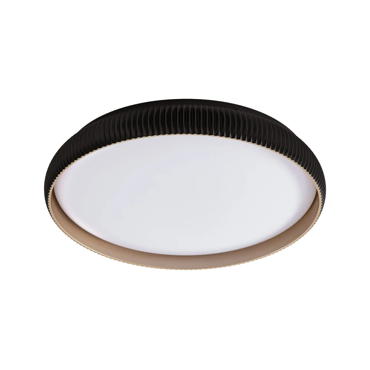 Lindby LED-Deckenlampe Jovian, schwarz, Ø 40cm, CCT, dimmbar