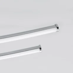Lindby LED-Deckenlampe Yael, chromfarben, Metall, 67 cm lang