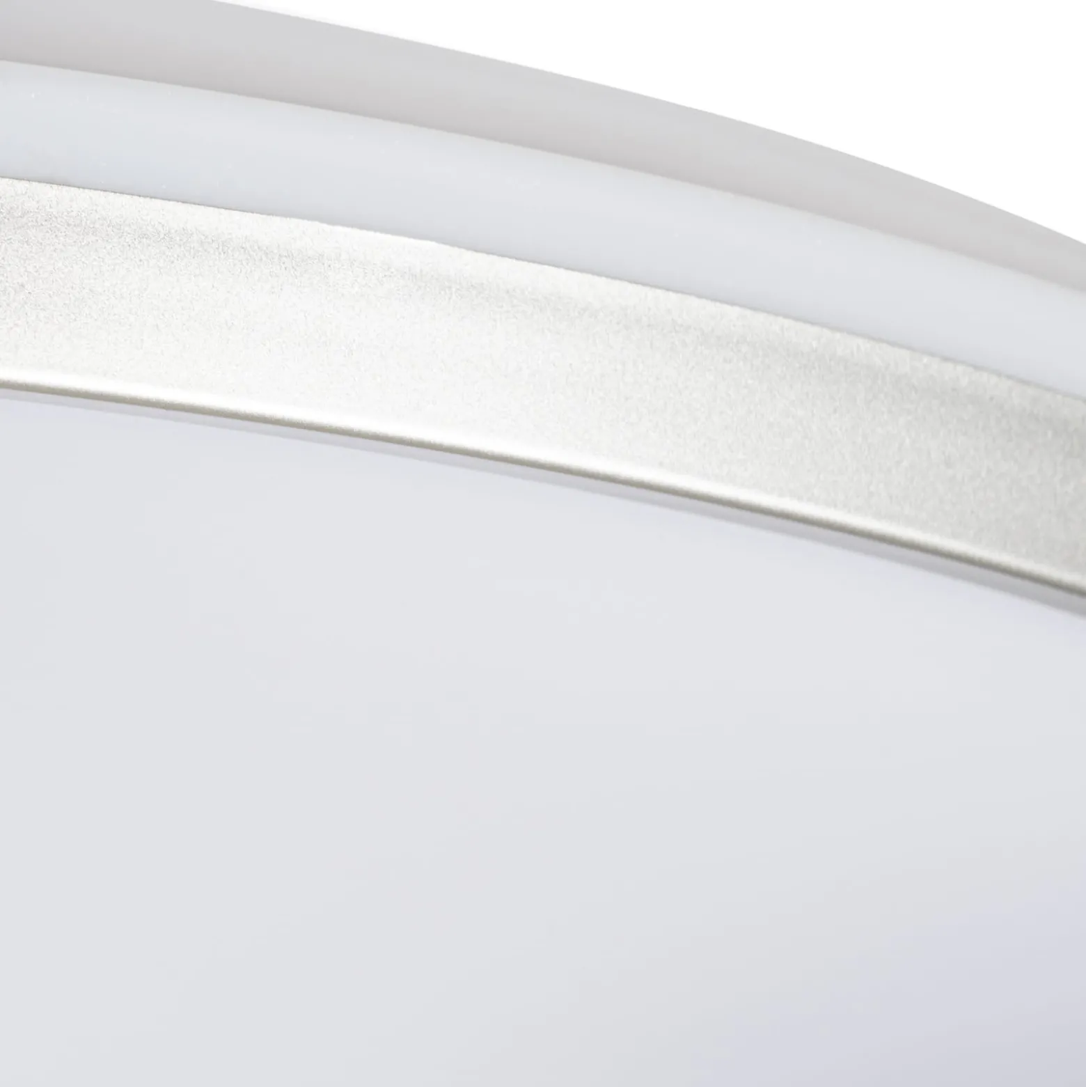 Lindby LED-Deckenleuchte Edmund, silber, Ø 39 cm, CCT, IP44