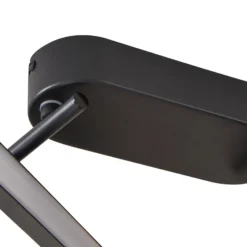 Lindby LED-Deckenleuchte Eldrin, 4-flg., schwarz,Lichtleiste