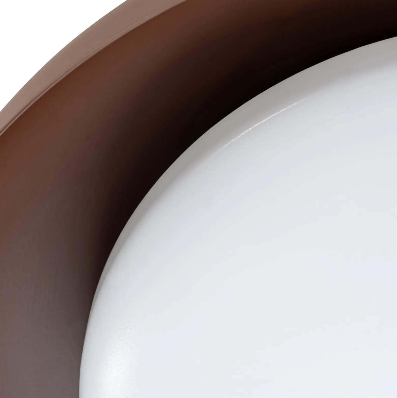 Lindby LED-Deckenleuchte Florie, braun, Metall, Ø 40 cm