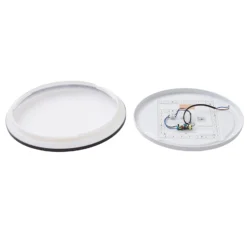 Lindby LED-Deckenleuchte Glane, Ø 38 cm, schwarz/weiß, IP44
