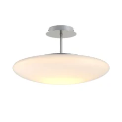 Lindby LED-Deckenleuchte Gunda, weiß, Glas, Ø 48 cm, dimmbar