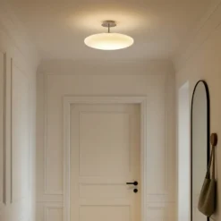 Lindby LED-Deckenleuchte Gunda, weiß, Glas, Ø 48 cm, dimmbar
