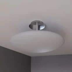Lindby LED-Deckenleuchte Gunda, weiß, Glas, Ø 48 cm, dimmbar