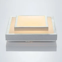 Lindby LED-Deckenleuchte Mirco, 32 cm, eckig, Aluminium