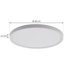 Lindby LED-Deckenleuchte Pravin, Ø 40 cm, CCT, weiß