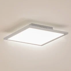 Lindby LED-Panel Enhife, weiß, 30 x 30 cm, Metall, 4.000 K