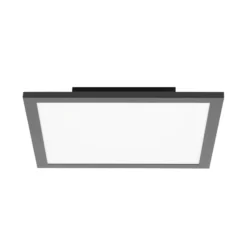 Lindby LED-Panel Lamin, schwarz, 30 cm, CCT, dimmbar, Remote