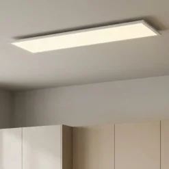 Lindby LED-Panel Luay, 120 x 30 cm, CCT, Remote, dimmbar