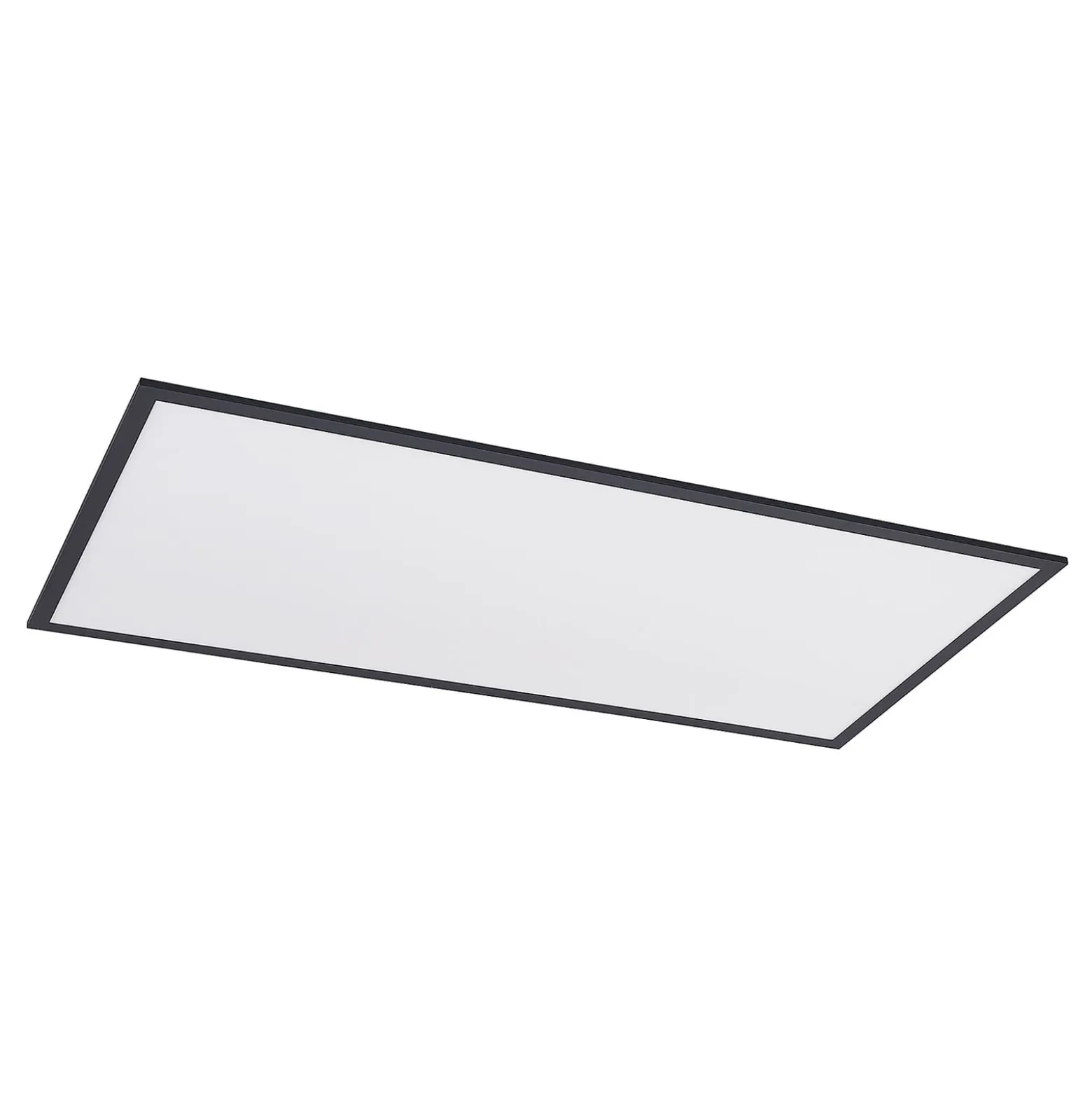 Lindby LED-Panel Nelios, 120 x 60 cm, CCT, schwarz, Metall